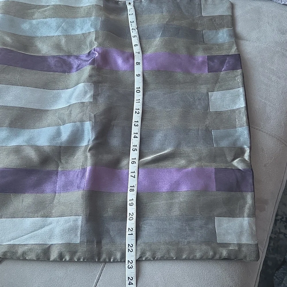 Crate&Barrel Gray and Purple Pillowcases
